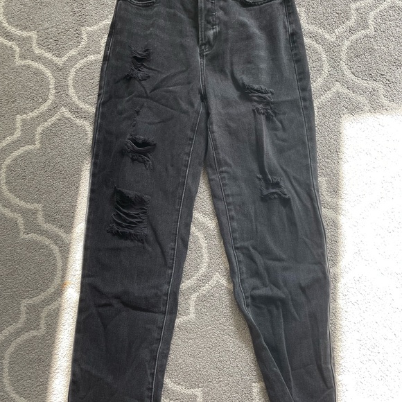 PacSun Black High Waisted Straight Leg Jeans - Picture 3 of 6